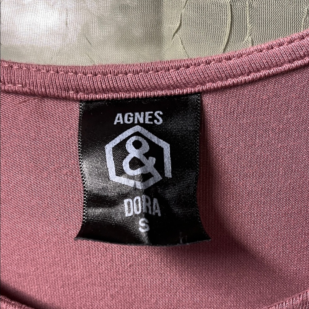 Agnes & Dora Dusty Rose Midi Dress - Picture 3 of 4